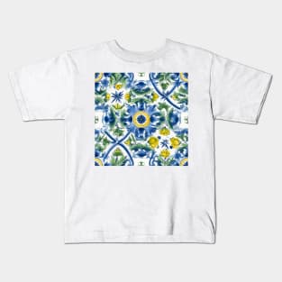 Italian Majolica Tile 5 Kids T-Shirt